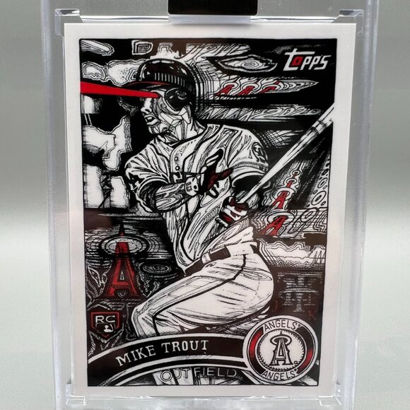 Topps Project 2020 #121 2011 Mike Trout JK5 Baseball Card Los Angeles Angels MLB - Picture 3 of 6